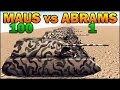 100 MAUS vs 1 ABRAMS - WW2 TANK vs MODERN TANK - Call to Arms - Scenario #4