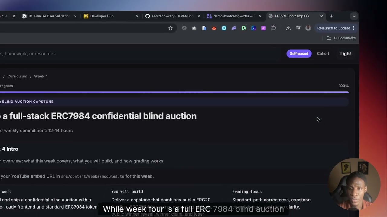 Watch the FHEVM Bootcamp OS demo