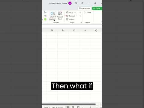 Create Waterfall or Bridge Chart in under 1 minute Excel shorts