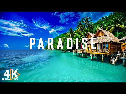 FLYING OVER PARADISE 4K UHD - Relaxing Music Along With Beautiful Nature Videos - 4K Video HD