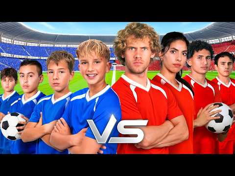 ¡Desafío de FÚTBOL NIÑOS vs. ADULTOS!