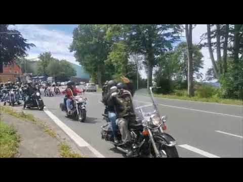 Ghost Gang MC fährt zur Fahrverbots-Demo in Düsseldorf