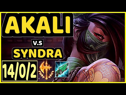 HUMANOID (AKALI) vs SYNDRA - 14/0/2 KDA MID GAMEPLAY - EUW Ranked MASTER