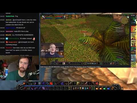 Asmongold's Reaction to WoW Classic’s RECORD BREAKING Launch: DOUBLE WoW’s Peak Numbers