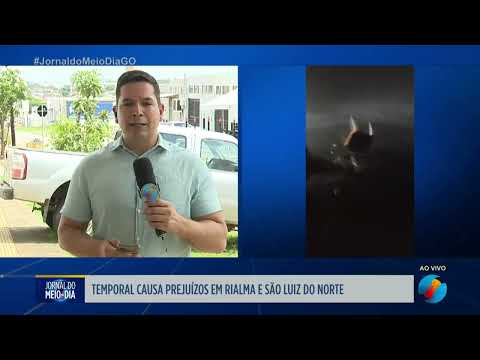 Temporal causa prejuízos em Rialma e São Luiz do Norte
