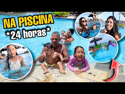 24 HORAS COMIGO NA PISCINA *despedida difícil 😭*