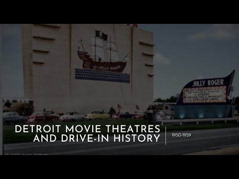 Detroit movie theatre and drive-in history 1950-1959