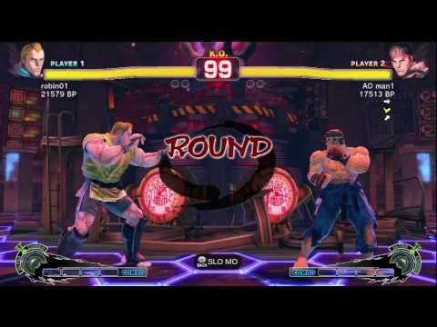 robin01 [Abel] vs AO man1 [Ryu] SSF4 Japanese Online Ranked Matches - TRUE-HD