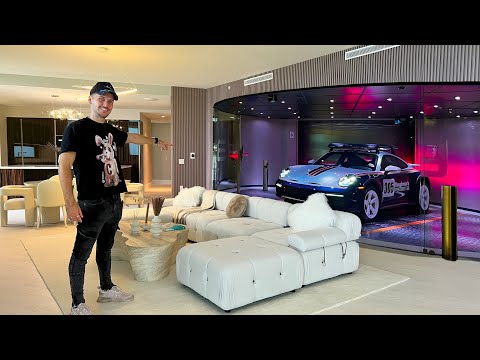Inside Messi's Porsche Tower With Supercar Elevator