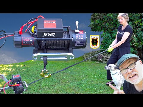 Seilwinde mit Kunststoffseil von Vevor : Effizientes Baumrücken leicht gemacht!