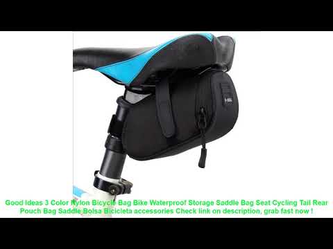 3 Color Nylon Bicycle Bag Bike Waterproof Storage Saddle Bag Seat Cycl