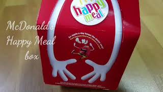 (ASMR) MCDONALD'S HAPPY MEAL BOX ASSEMBLY