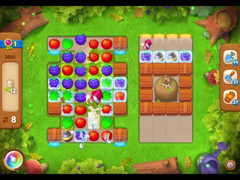 GardenScapes Level 3085 no boosters (14 moves)