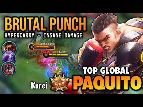 PAQUITO BEST BUILD 2022 | TOP GLOBAL PAQUITO GAMEPLAY | MOBILE LEGENDS✓