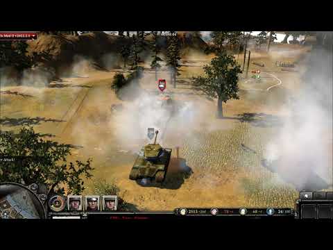 Tiger Tank VS Pershing Heavy Tank ​​- Company of Heroes 2