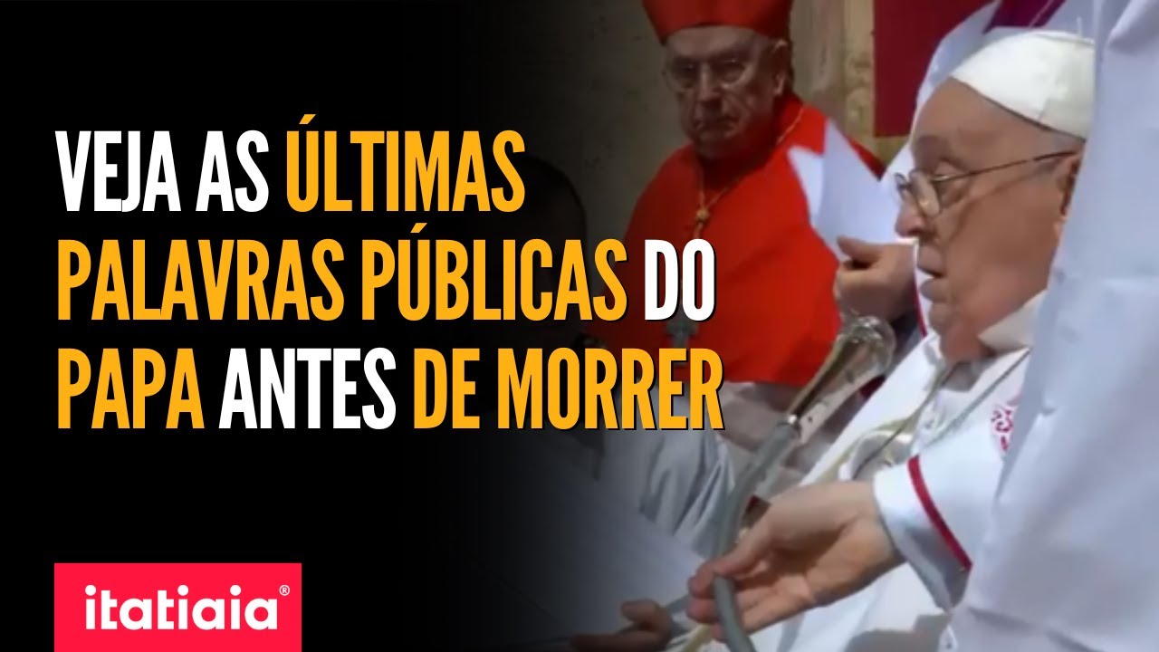 PAPA FRANSCICO FAZ DISCURSO NO DOMINGO DE PÁSCOA EM SUA ÚLTIMA APARIÇÃO ANTES DE FALECER