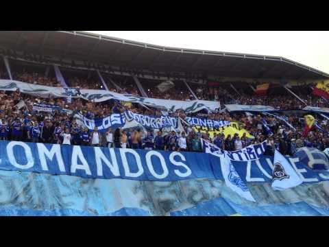 "COMANDOS AZULES DISTRITO CAPITAL SEGUNDA FECHA MILLONARIOS Vs equidad 2014" Barra: Comandos Azules • Club: Millonarios • País: Colombia