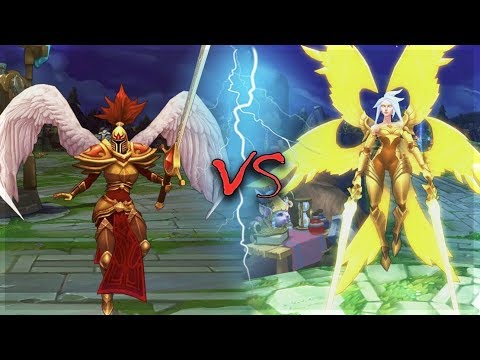KAYLE ALL SKINS Old VS New Comparison Rework - League of Legends