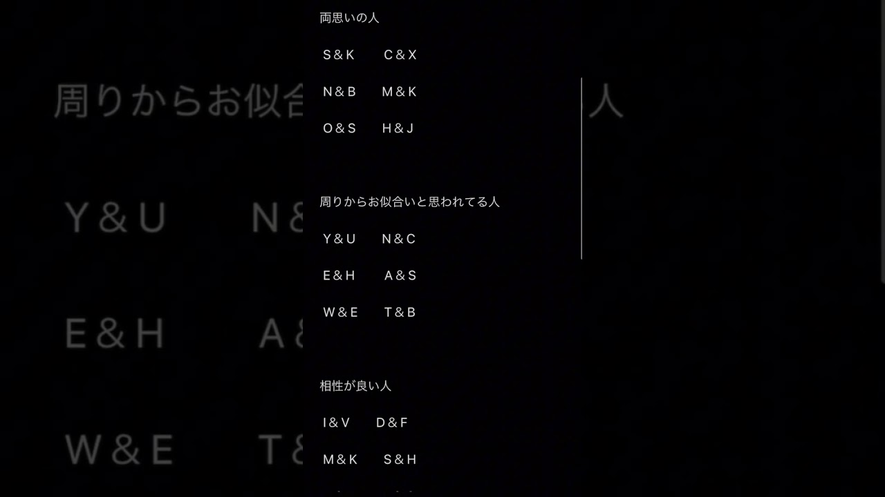 TikTokで見た事ある？#占い #イニシャル占い #占い #恋占い #チャンネル登録お願いします