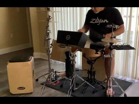 Hybrid Cajon Drum Kit Setup w/ Kopf Percussion Deep Bass Cajon ToneWood Kick Drum & Tom Tom