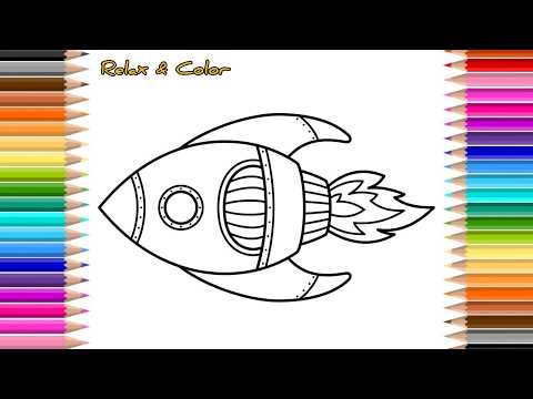 Rocket Coloring Sheets For Kids