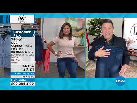 DG2 by Diane Gilman Comfort Waist Knit Flex Bermuda Short