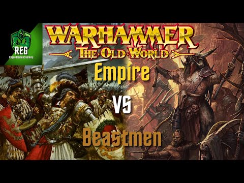 Warhammer The Old World Battle Report | Empire of Man vs Beastmen Brayherds
