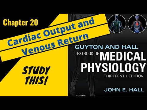 Guyton and Hall Medical Physiology (Chapter 20)REVIEW Cardiac Output and Venous Return|| Study This!