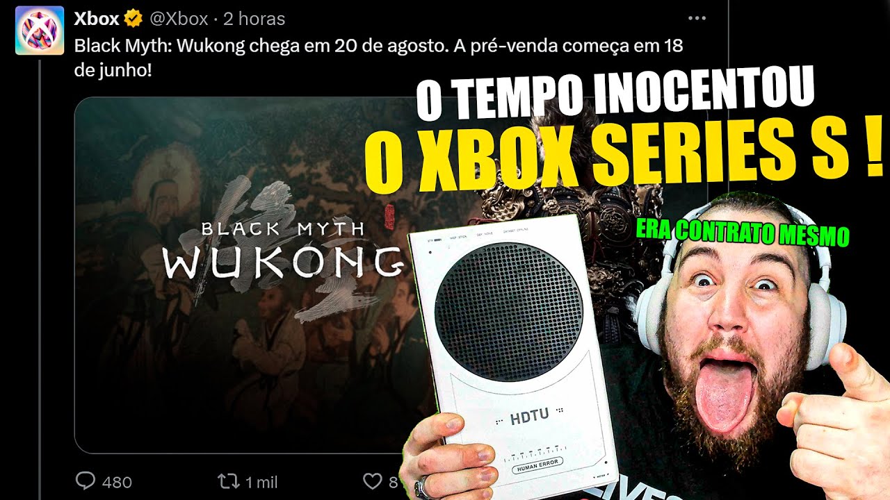 BOMB! BLACK MYTH WUKONG on XBOX TIME HAS CLEARED the XBOX SERIES S, what a SHAME for SONY!