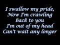Daughtry- Crawling back to you lyrics 