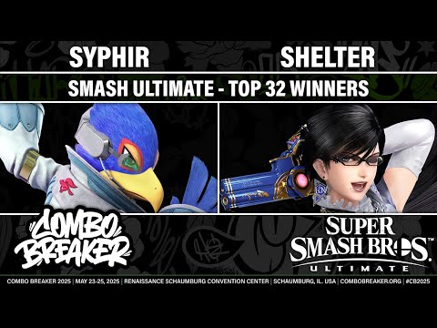 COMBO BREAKER 2025 TOP 32 WINNERS - Syphir (Falco) vs Shelter (Bayonetta) - Smash Ultimate
