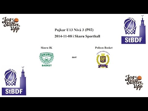 Skuru IK (P02) mot Polisen Basket - 2014-11-08