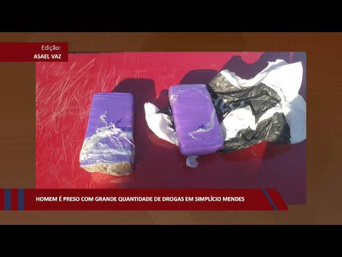 Homem é preso com grande quantidade de drogas em Simplício Mendes 29 07 2022