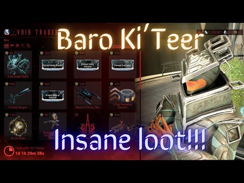 Baro Ki'Teer's BEST Loot (Must-Have Mods And Gear) #Warframe