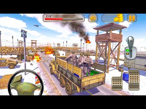 Army Truck Driver Simulator । Soldier Duty Transporter Driving । Android Gameplay