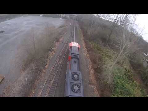 Drone Chasing Train