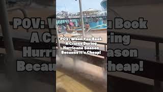 Carnival Cruise in Hurricane Season 🌊 Wild & Unforgettable! #shorts