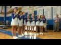 St John MS Cheerleaders Sing National Anthem Feb 12th 2017