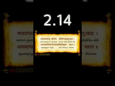 👆 BG 2.14 | Bhagavad Gita 2.14 | Chapter 2.14 | Shloka 2.14 | Text 2.14 | Verse 2.14 #shorts