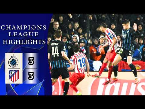Club Brugge - Atletico Madrid | 3-3 | Highlights | Champions League 2025-26 | Club Brugge Atletico