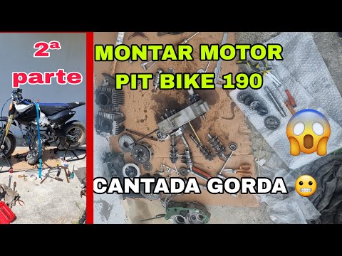 2 Montar Motor PIT BIKE 190 y SALE TODO MAL😓 Test a fuego🚀🔥💥