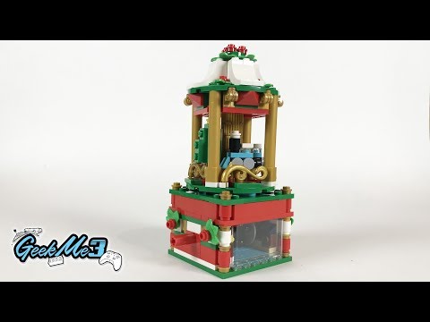 Vidéo LEGO Saisonnier 40293 : Le carrousel de Noël