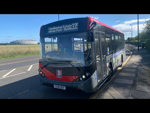 Gateshead Central Taxis Enviro E200mmc YX20 OCF 335 North Shields to North Tyneside General Hospital