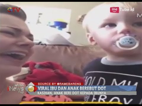 Lucu!! Bikin gemas, Inilah Video Ibu dan Anak Saling Berebut Dot Ketika Menangis - BIP 28/03