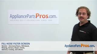 How To: Whirlpool/KitchenAid/Maytag Fill Hose Filter Screen 285452A