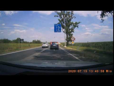 Filmare depășire periculoasă