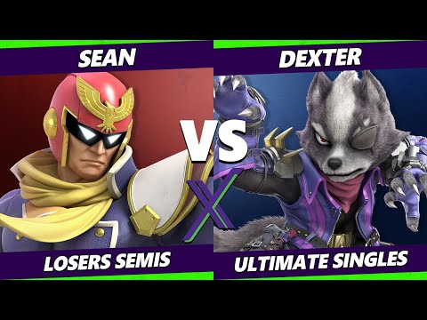S@X 448 Losers Semis - Sean (Captain Falcon) Vs. Dexter (Wolf) Smash Ultimate - SSBU