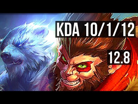 VOLIBEAR vs WUKONG (JNG) | 10/1/12, 2.2M mastery, 1700+ games, Legendary | EUW Diamond | 12.8