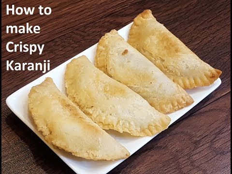How to make Karanji | Crispy Karanji Recipe | Gujiya | Diwali Sweet | MadhurasRecipe