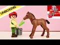 Playmobil 4647 Peternakan Kuda Anak Memberikan Kuda Makan Unboxing